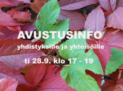 KYT mukana Jyväskylän avustusinfossa yhdistyksille ja yhteisöille 28.9.21