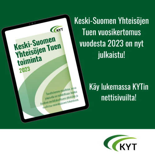 Keski-Suomen Yhteisöjen Tuen vuosikertomus 2023 on julkaistu!