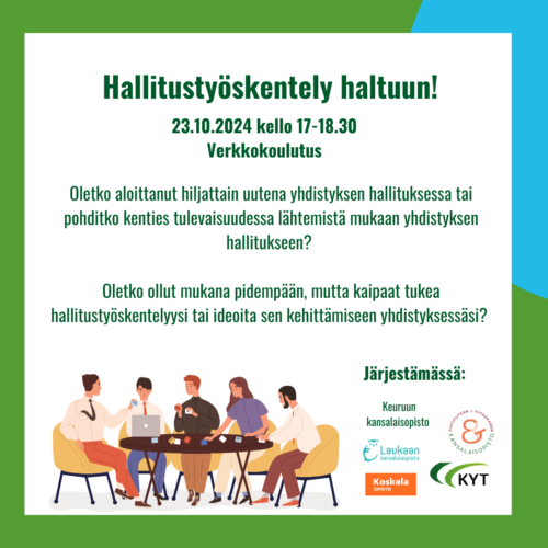 Hallitustyöskentely haltuun -verkkokoulutus