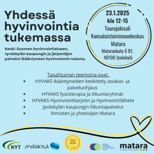 Yhdessä hyvinvointia tukemassa!