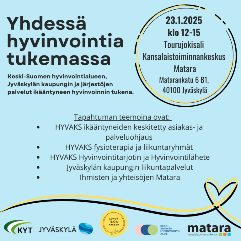 Yhdessä hyvinvointia tukemassa!