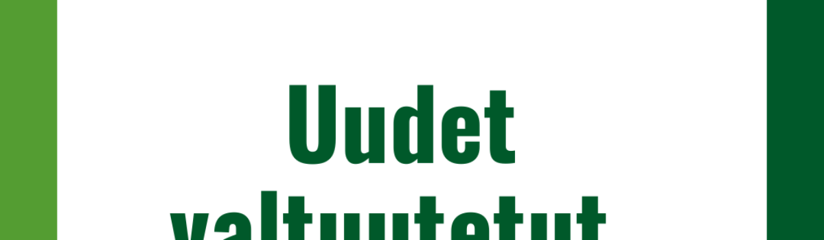 Onneksi olkoon uudet hyvinvointialueen ja kuntien luottamushenkilöt!