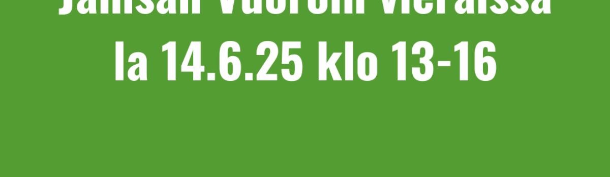 Jämsän Vuoroin vieraissa 14.6.25