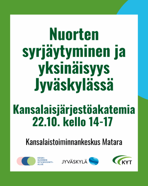 Jyväskylän nuorten syrjäytymiseen ja yksinäisyyteen keskittyvä kansalaisjärjestöakatemia 