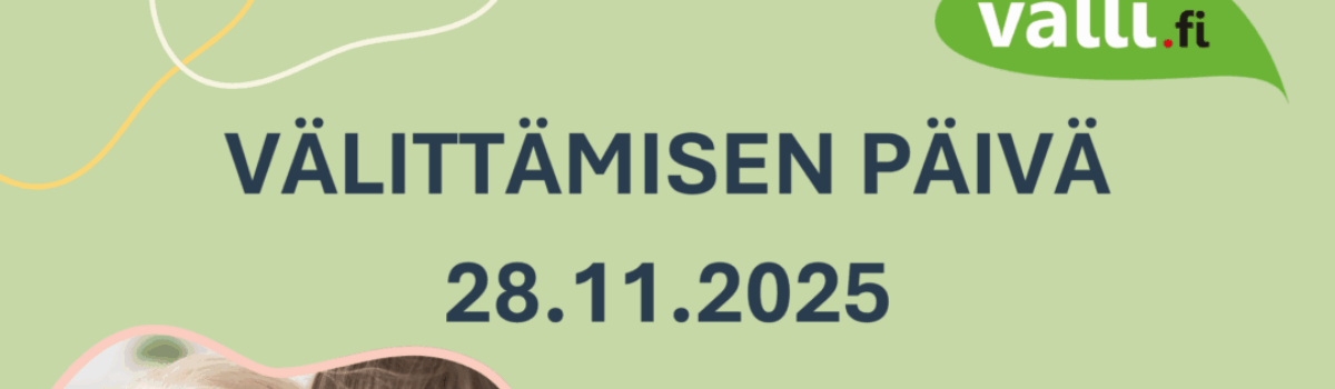 Välittämisen päivä kannustaa välittämään