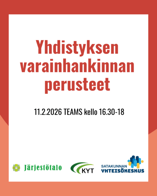 Yhdistyksen varainhankinnan perusteet