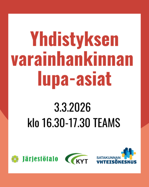 Yhdistyksen varainhankinnan lupa-asiat