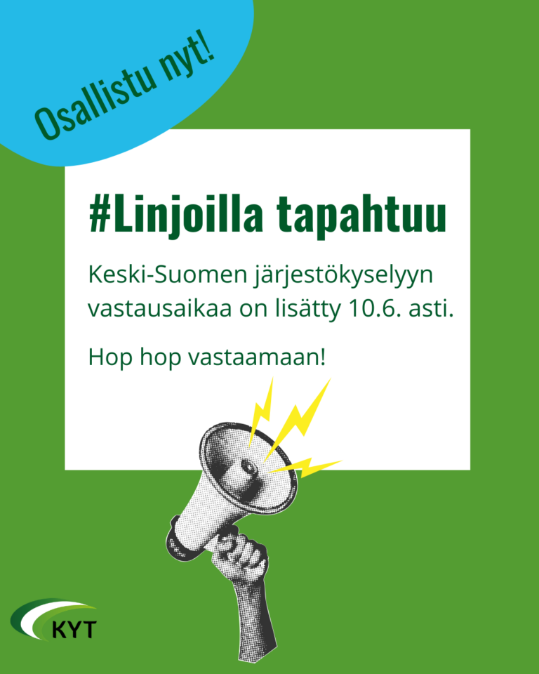 Järjestökyselyn vastausaikaa on jatkettu!