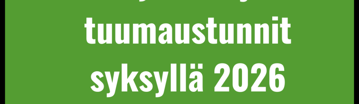 Yhdistystoimijoiden tuumaustunnit syksyllä 2026
