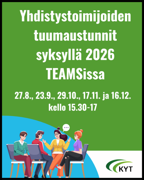 Yhdistystoimijoiden tuumaustunnit syksyllä 2026