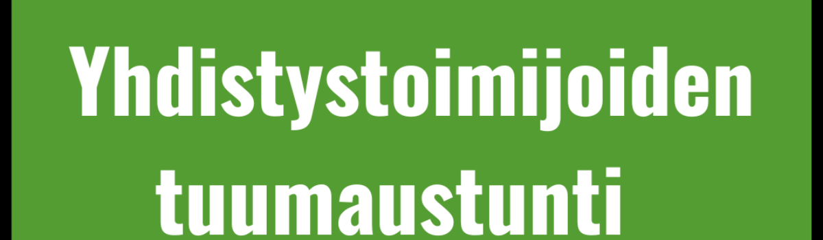 Yhdistystoimijoiden tuumaustunti 27.8.26