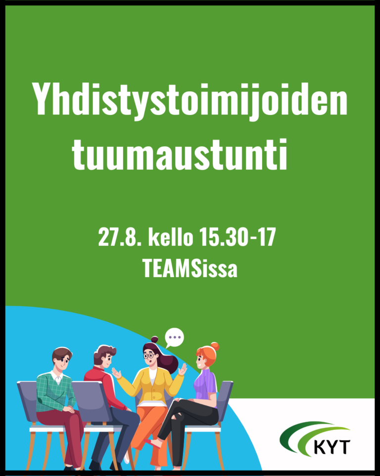 Yhdistystoimijoiden tuumaustunti 27.8.26 mainoskuva
