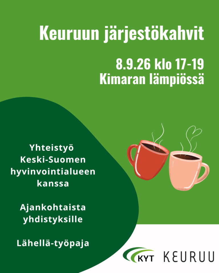 Keuruun Järjestökahvit 8.9.26 mainoskuva