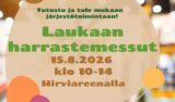 Laukaan harrastemessut 15.8.26 mainos