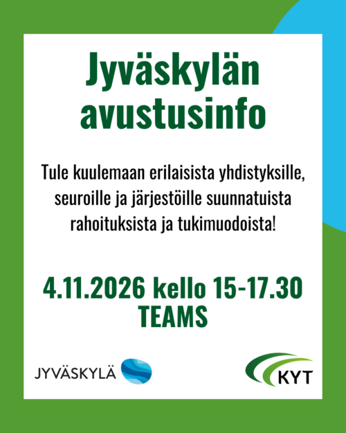 Jyväskylän avustusinfo 4.11.2026 kello 15-17.30