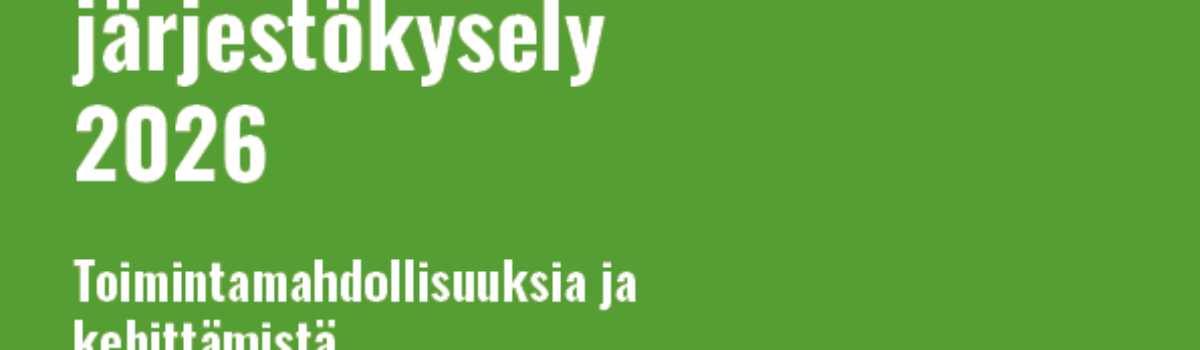 Keski-Suomen Järjestökysely 2026 julkaistu
