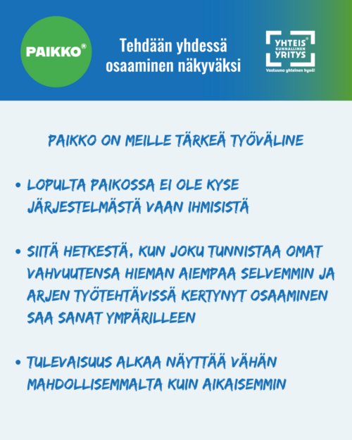 Osaaminen näkyväksi